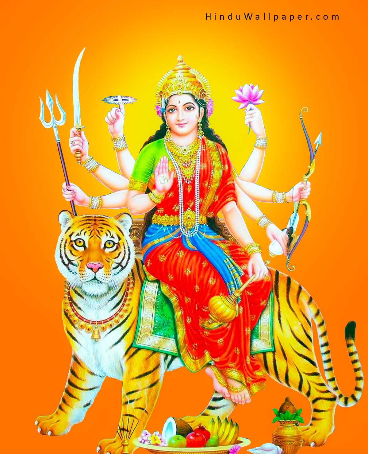 Maa Durga Image Trishul Lion Ten Hands HD Wallpaper Download - Maa Durga Image Trishul Lion Ten Hands HD Wallpaper Download