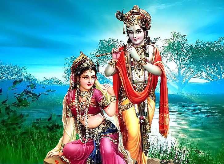 Shri Radha Krishna God Wallpaper | Krishna Radha HD Photos - HinduWallpaper